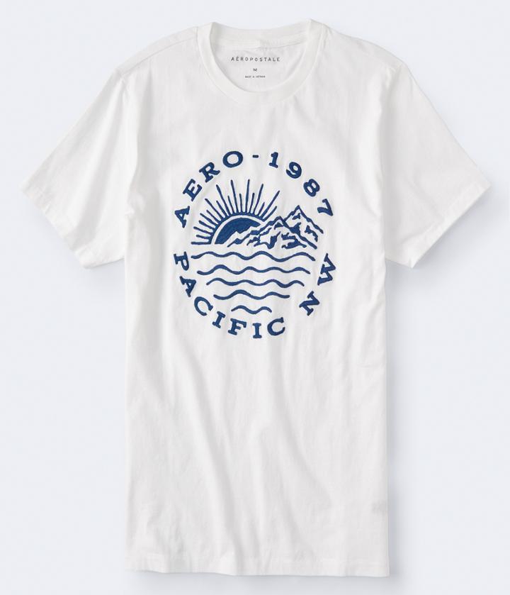 Aeropostale Aeropostale Aero Pacific Nw Graphic Tee - Bleach, Small