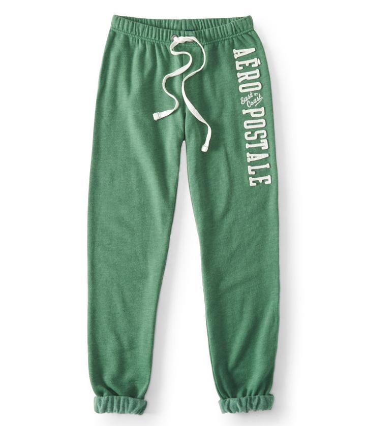 Aeropostale Aeropostale Vertical Logo Cinch Sweatpants - Dark Meadow, Xsmall