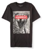 Aeropostale Aeropostale #surprise Cheetah Graphic Tee - Black, Xsmall
