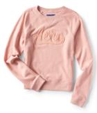 Aeropostale Aeropostale Aero Script Logo Crew Sweatshirt - Pink, Xsmall