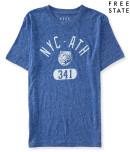 Aeropostale Free State Bulldog 341 Heathered Graphic T