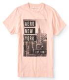 Aeropostale Aeropostale Aero New York 1987 Graphic Tee - Light Ping, Xsmall