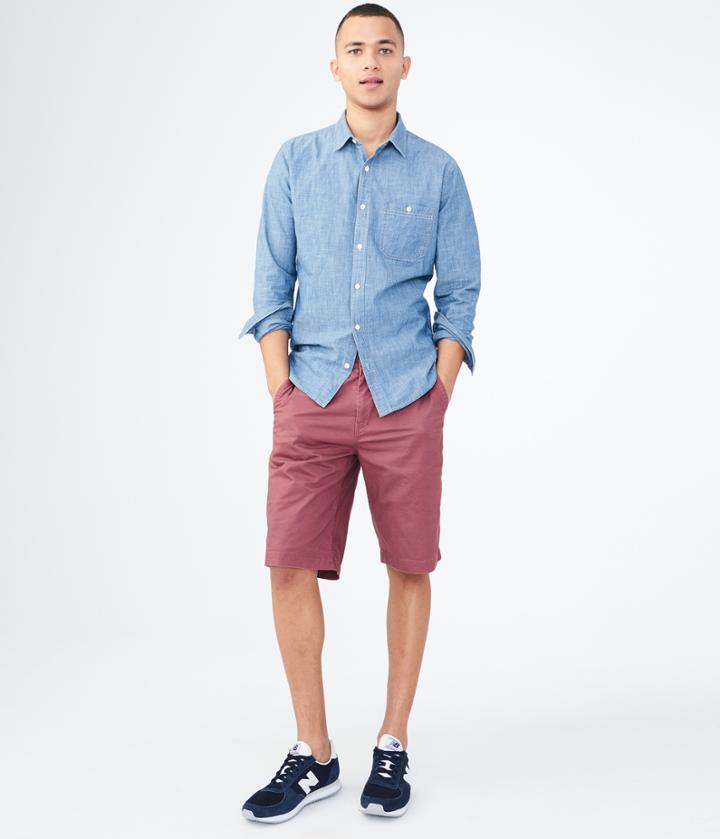 Aeropostale Aeropostale Longboard Flat-front Reflex Shorts - Pink Quartz, 27