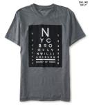 Aeropostale Nyc Eye Chart Graphic T