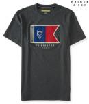 Aeropostale Prince & Fox Flag Logo Graphic T