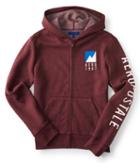 Aeropostale Aeropostale Aero 1987 Mountain Full-zip Hoodie - Port Royale, Xsmall