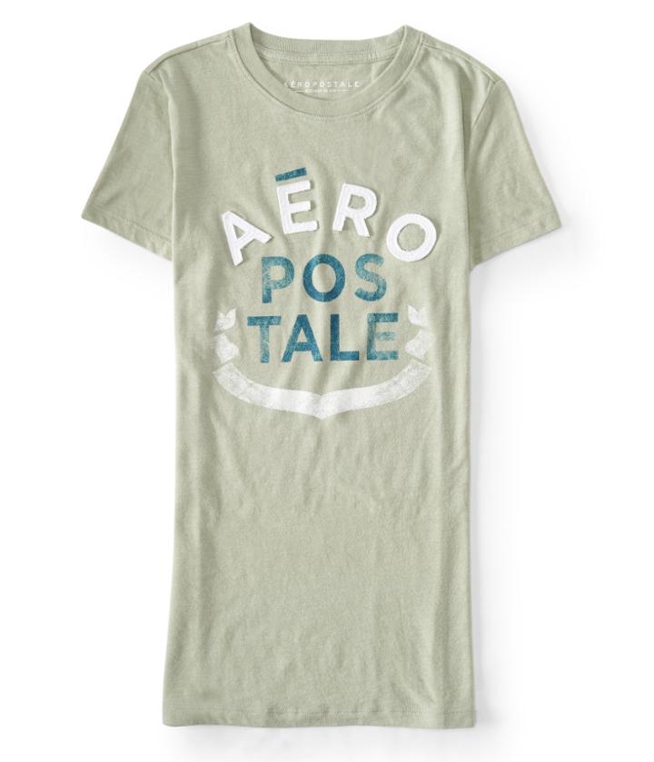 Aeropostale Aeropostale Banner Graphic Tee - Ltgreen, Xsmall