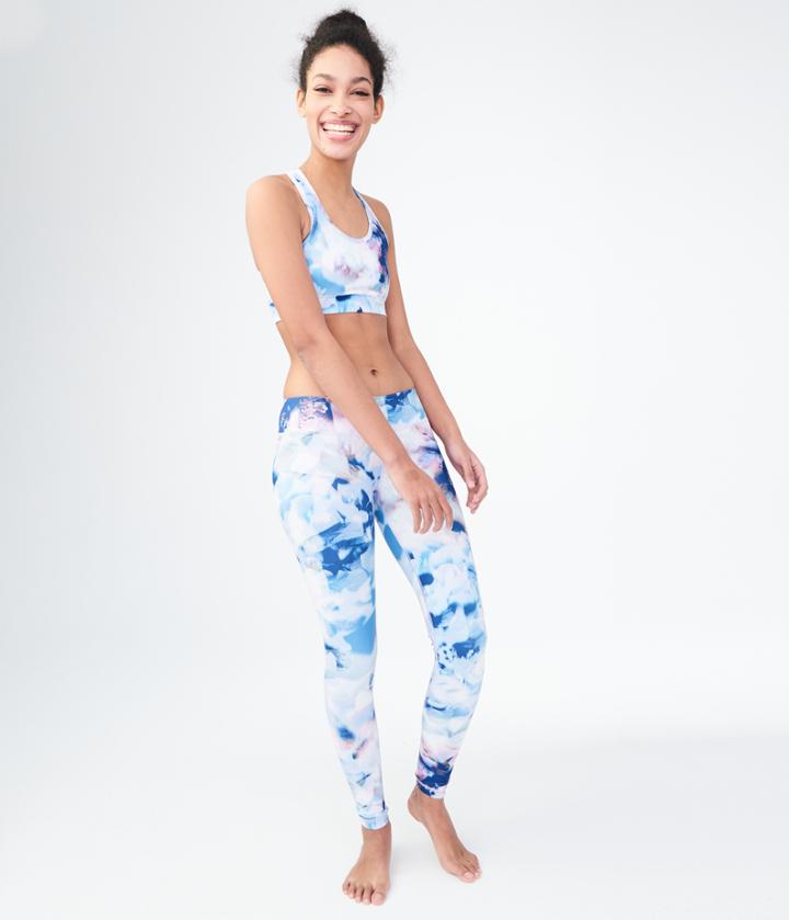 Aeropostale Aeropostale Lld Watercolor Floral Leggings - Light Purple, Xsmall