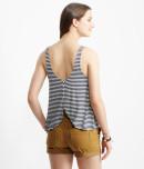 Aeropostale Striped Tulip Back-button Tank