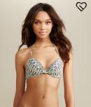 Aeropostale Lld Floral Monochrome Push-up Bandeau Top