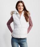 Aeropostale Cable Knit Accent Hooded Puffer Vest