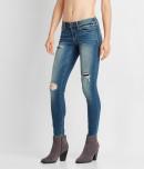 Aeropostale Seriously Stretchy Medium Wash Rip & Repair Ankle Jegging