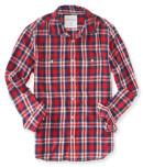 Aeropostale Long Sleeve Plaid Woven Shirt