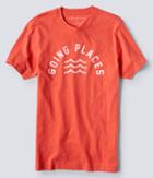Aeropostale Aeropostale Going Places Graphic Tee - Coral, Xsmall
