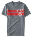 Aeropostale Crackle Stripe Logo Graphic T