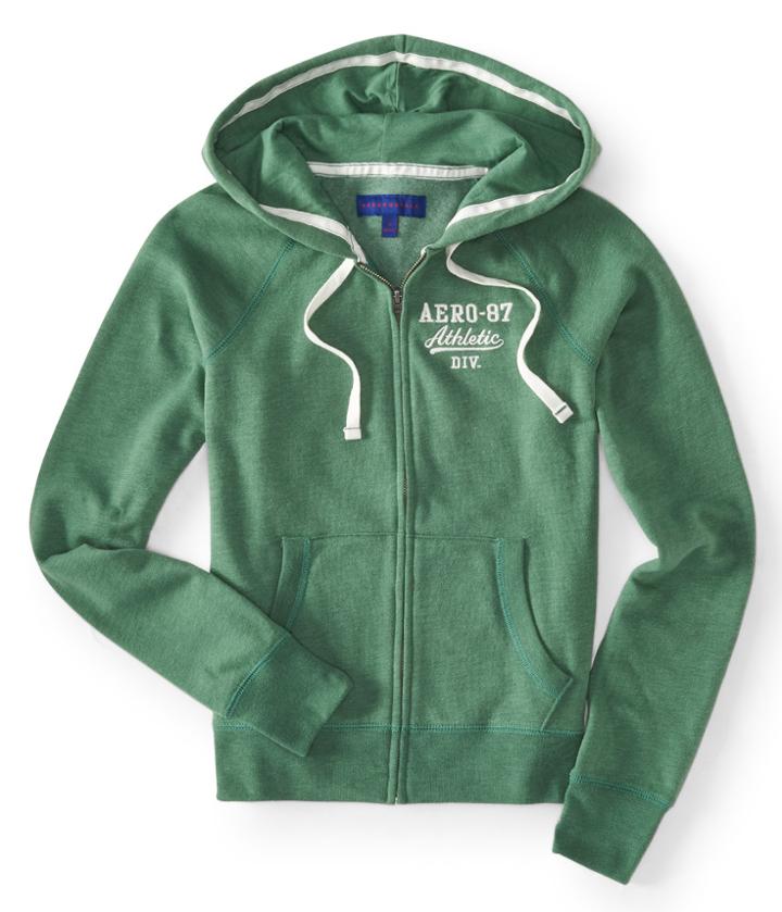Aeropostale Aeropostale Aero-87 Athletic Full-zip Hoodie - Dark Meadow, Xsmall