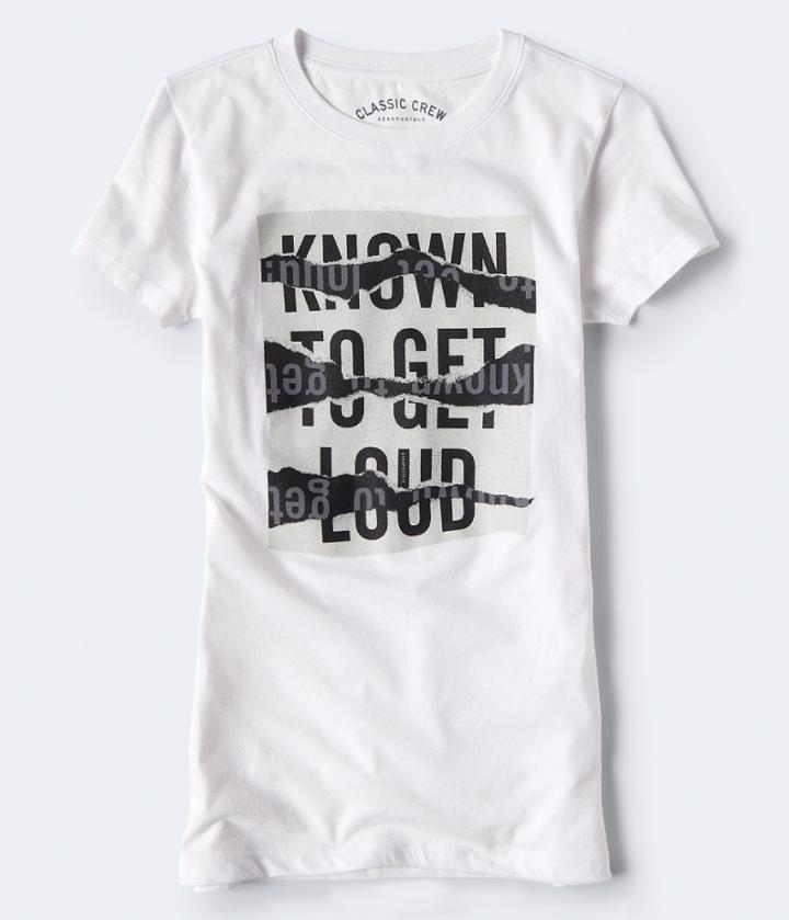 Aeropostale Aeropostale Known To Get Loud Graphic Tee - Bleach, Xsmall