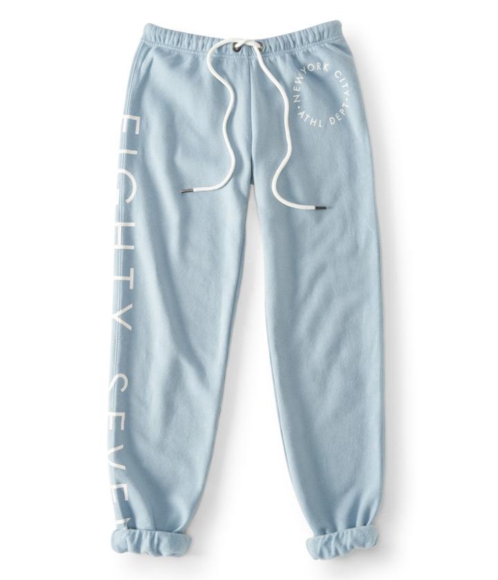 Aeropostale Aeropostale New York City Athl Dept Cinch Sweatpants - Grey Blue, Xsmall