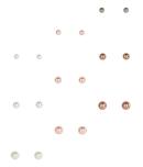 Aeropostale Faux Pearl Stud Earring 9-pack