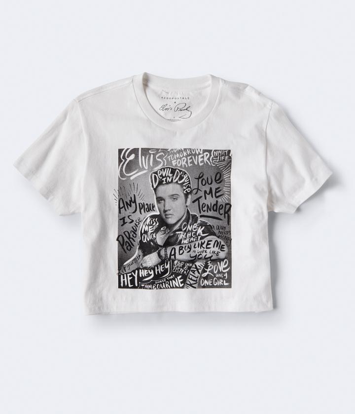 Aeropostale Aeropostale Elvis Graffiti Graphic Tee - Bleach, Xsmall