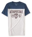 Aeropostale Aero 1987 Colorblock Graphic T