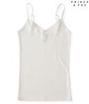 Aeropostale Prince & Fox Ribbed Lace V-neck Cami