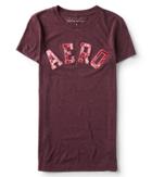 Aeropostale Aeropostale Velvet Aero Graphic Tee - Bold Burgundy, Xsmall