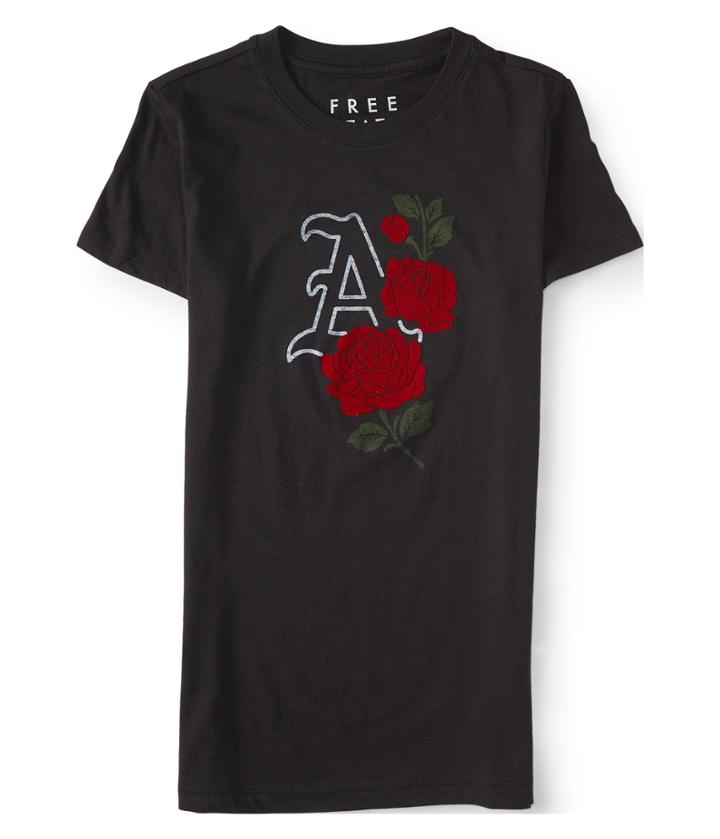 Aeropostale Aeropostale Free State A Rose Graphic Tee - Black, Xsmall
