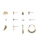 Aeropostale Hippie Hoop & Stud Earring 6-pack
