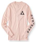Aeropostale Aeropostale Long Sleeve Geometric Cities Graphic Tee - Light Ping, Xsmall