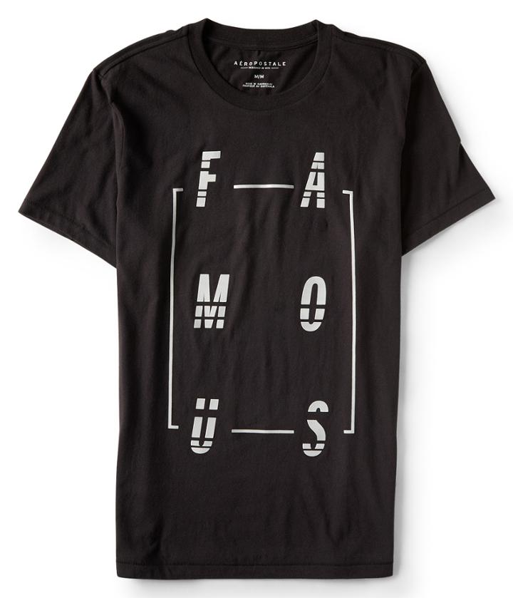 Aeropostale Aeropostale Famous Graphic Tee - Black, Xsmall