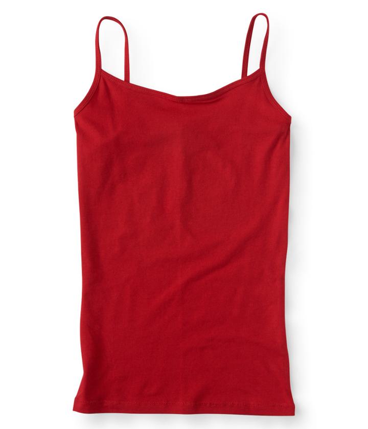 Aeropostale Aeropostale Solid Basic Cami - Red, Xsmall