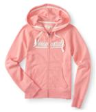 Aeropostale Aeropostale Script Full-zip Hoodie - Light Coral, Xsmall