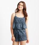 Aeropostale Printed Lace Romper