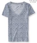 Aeropostale Geometric Print V-neck Tee