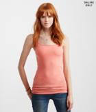 Aeropostale Aeropostale Solid Shelf Bra Cami - Dark Coral, Xsmall