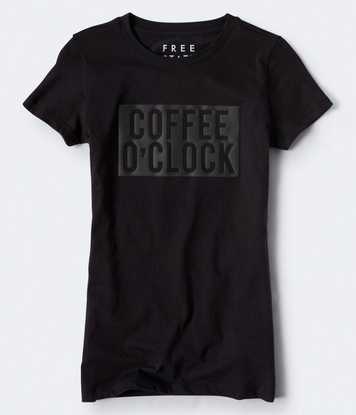 Aeropostale Aeropostale Free State Coffee O'clock Graphic Tee - Black, Xsmall