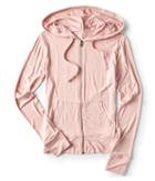 Aeropostale Aeropostale Seriously Soft Solid Full-zip Hoodie - Light Ping, Small