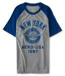 Aeropostale New York 1987 Emblem Raglan Sleeve Graphic T