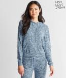 Aeropostale Lld Marled Fleece Popover Hoodie