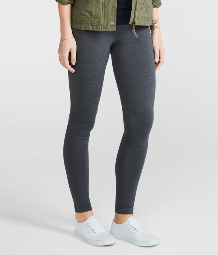 Aeropostale Aeropostale Solid Leggings - Grey, Small
