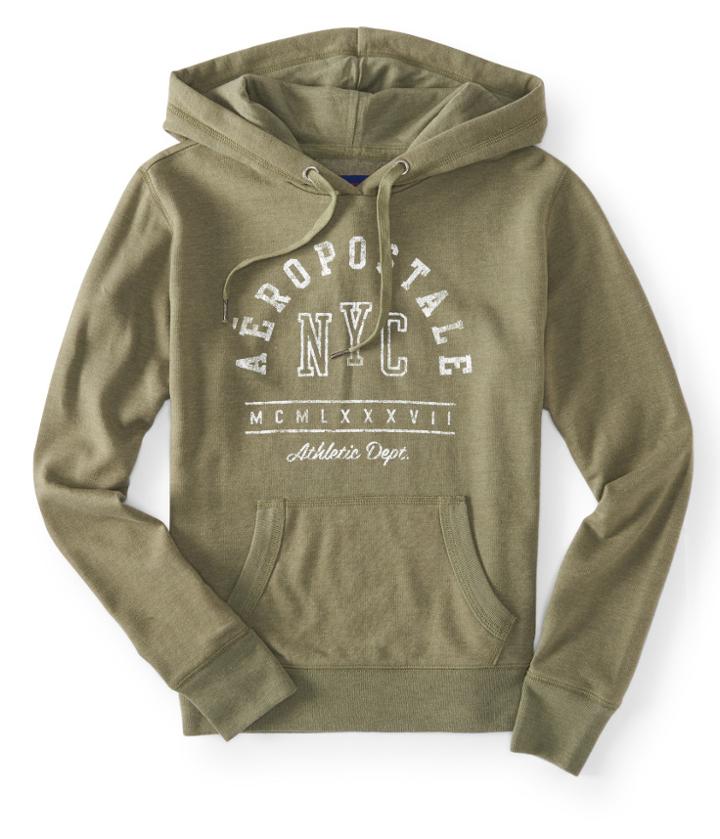 Aeropostale Aropostale Nyc Athletic Pullover Hoodie - Panama Olive, Xsmall