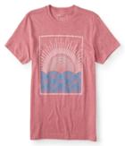 Aeropostale Aeropostale Pacific Coast Sun Graphic Tee - Magenta, Xsmall