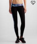 Aeropostale Lld Waist Chevron Stripe Leggings
