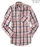 Aeropostale Prince & Fox Long Sleeve Plaid Button Down