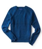 Aeropostale Aeropostale Mixed Stitch Raglan Sweater - Blue, Xsmall