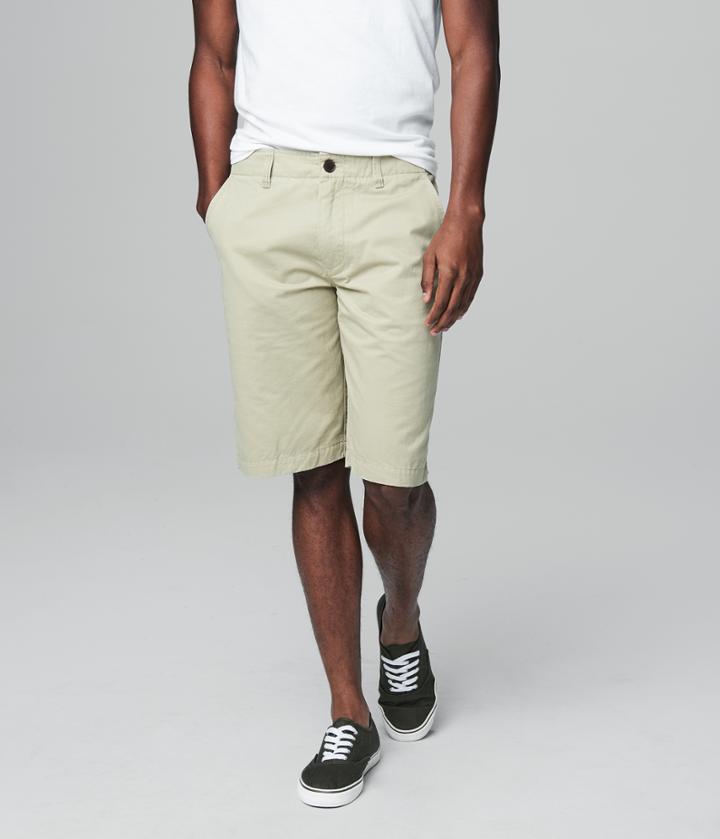 Aeropostale Aeropostale Solid Reflex Longboard Shorts - Tan, 28