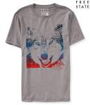 Aeropostale Free State Wolf Graphic T