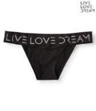 Aeropostale Aeropostale Wide Logo Waistband Bikini - Black, Xsmall
