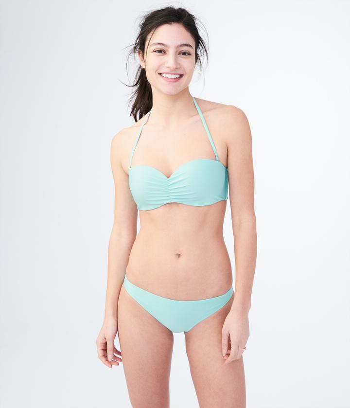 Aeropostale Aeropostale Lld Solid Bandeau Top - Aqua, Xsmall